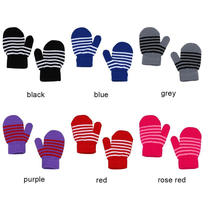 Winter Warm Knitted Mittens Children's Gloves Full Finger Gloves Kids Gloves