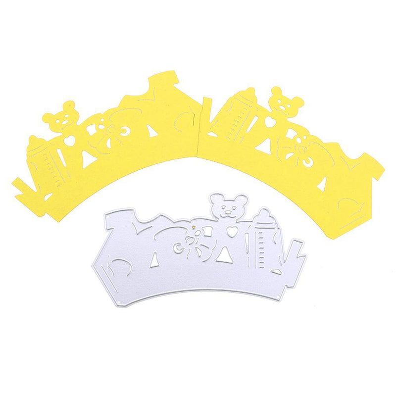 DIY Baby Care Bottle Mold Cutting Dies Scrapbooking Metal Paper Card