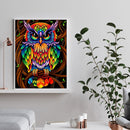 5D Diamond Painting DIY Colorful Owl Full Round Diamond Mosaic Art