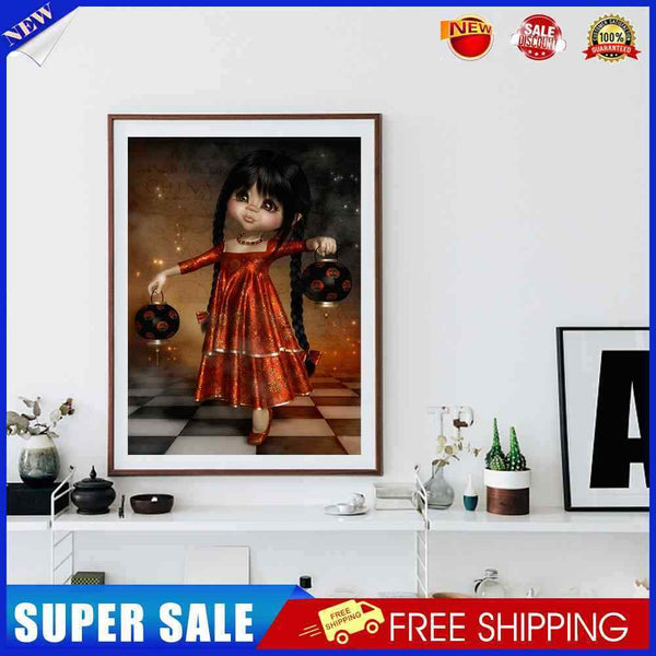 #A DIY Diamond Drawing Kit Cartoon Girls Series 5D Full Round Drill Wall Art Cra