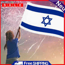 Outdoor International Israel Flag Patriotic Embroidered Stitched Banner Decor