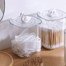 Clear Acrylic Storage Box Cotton Pad Swab Cosmetic Animal Case Washroom (B)