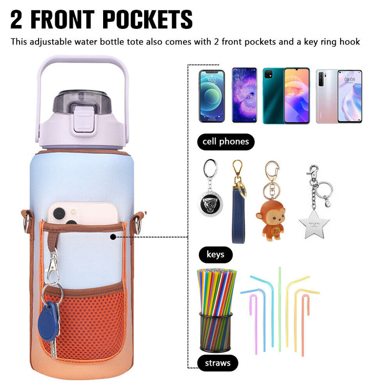 2000ml Water Bottle Cover Anti-Collision Bottle Bag Shockproof Kettle Holder Bag