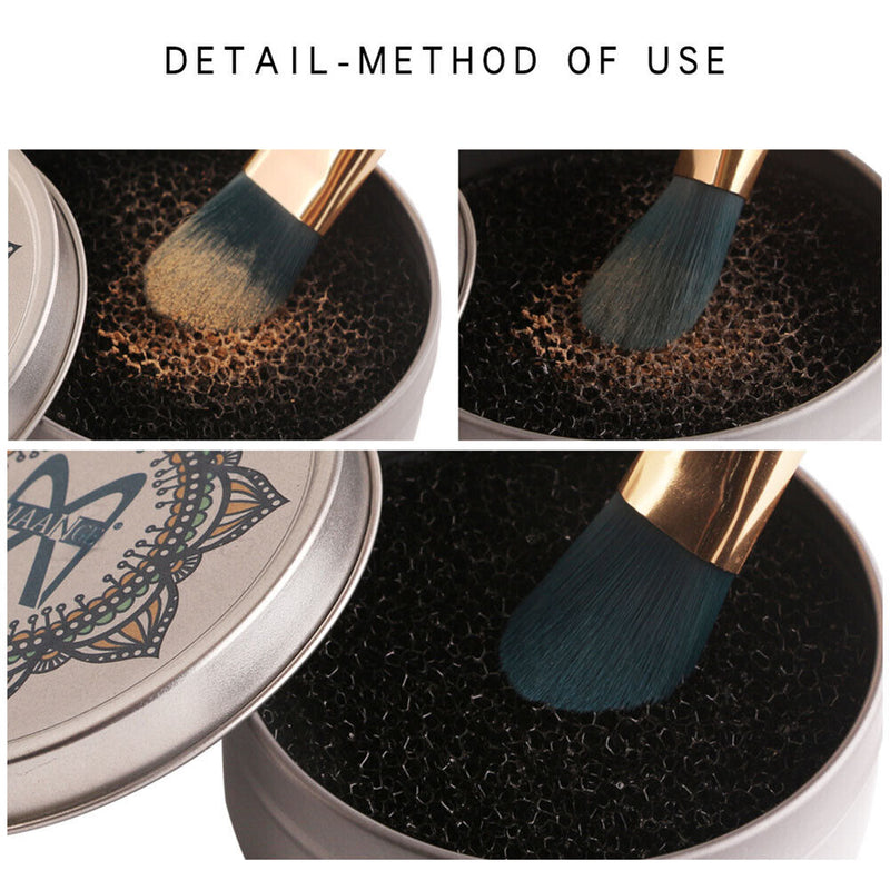 Makeup Powder Brush Cleaner Color Cosmetic Washing Clean Sponge Remover Newly
