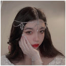 Jewelry Bride Hair Jewelry Rhinestone Water Drop Pattern Head Chain Crystal