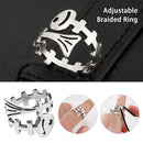 Finger Wear Yarn Guides Sewing Fish Bone Shape Knitting Ring Crochet Loop