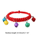 Collar Adjustable Cat Dog Collar With Colorful Bell Cat Collars Handmade Weave