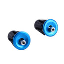 One Pair Bike Bicycle Aluminum Handlebar Grips Handle Bar Cap blue Newly