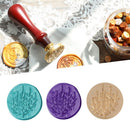 Wood Handle Paint Seal Retro Plant Pattern DIY Wax Seal Stamp Decor (C177) Newly