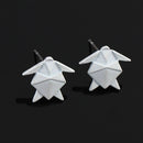 Fashion Women Geometric Folden Ear Stud Creative Earrings Casual Jewelry