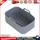 Silicone Air Fryer Liner Oven Baking Fryer Pot Basket Mat for 8QT (Grey) Newly