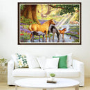 5D Horses River Diamond Painting Embroidery DIY Cross Stitch Home Decorate