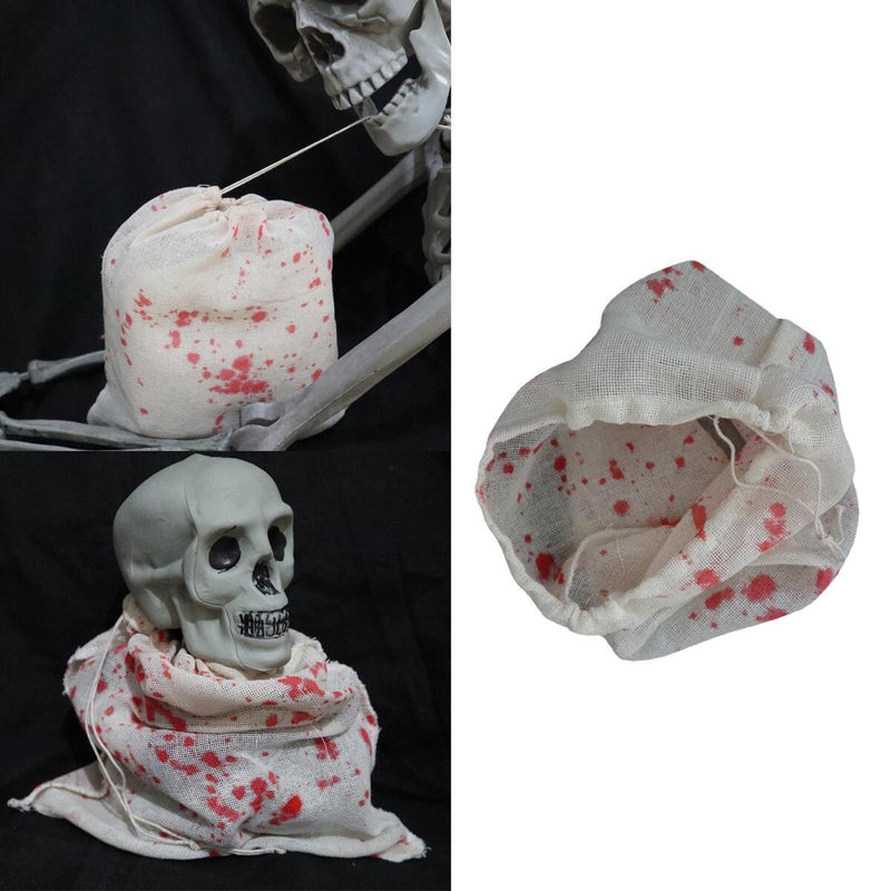 Bloody Gauze Cloth Bag Halloween Cloth Spooky Table Covers Decors Party C9D8