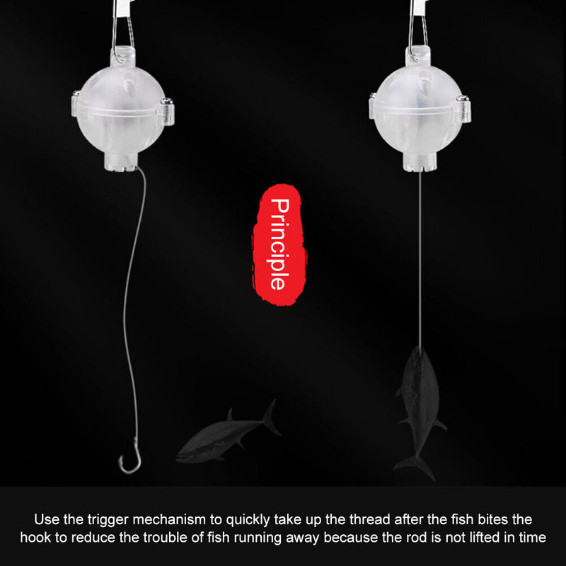 Auto Fishing Hooking PVC Automatic Spring Hook PE Line Quick Fishing Accessories