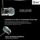 QKZ DM7 In Ear Earphone Metal Heavy Bass Enthusiast HiFi Headphones (w/Mic)