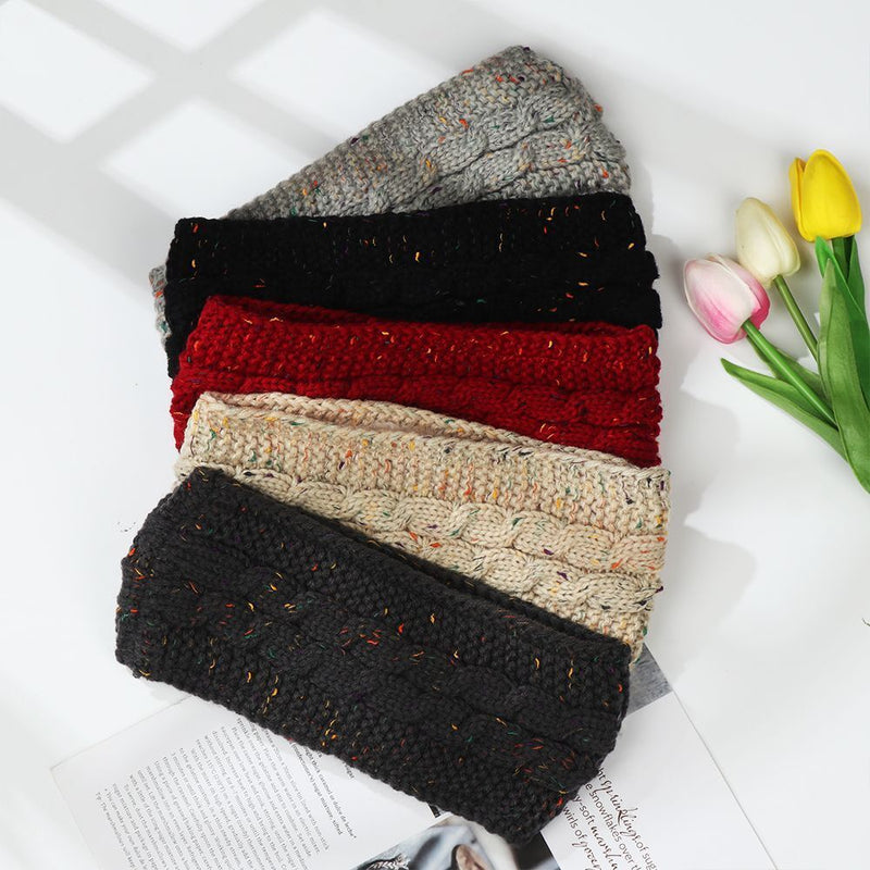 Woolen Headwraps Women Girl Ear Warmer Headwear Knitting Headband Hair Band