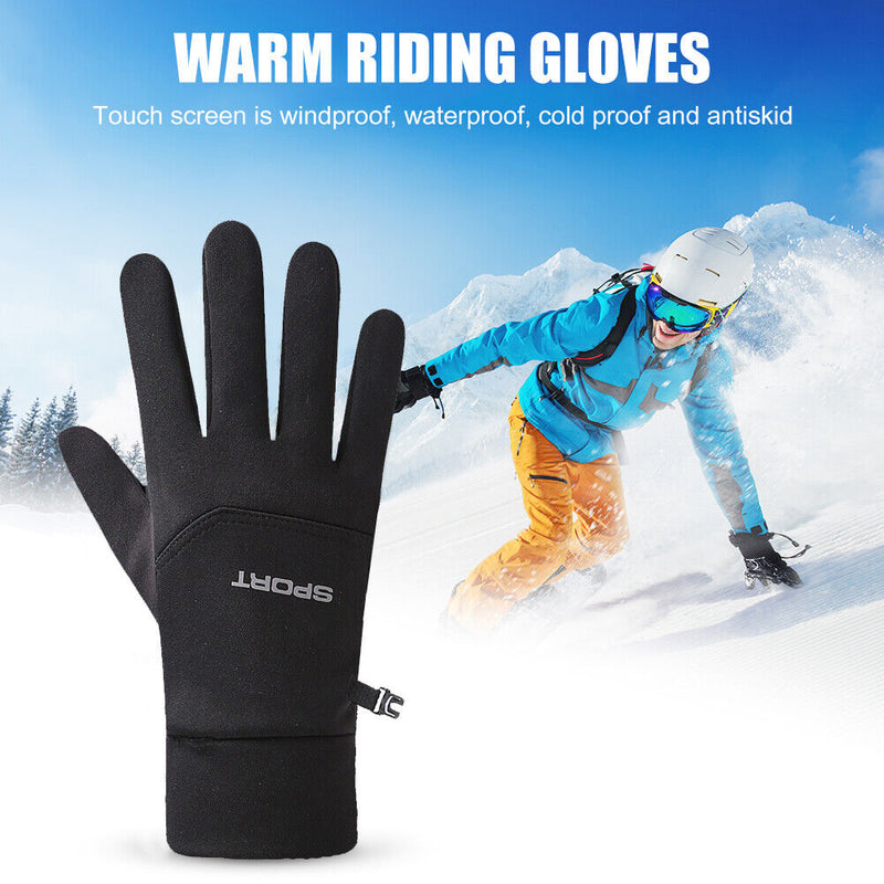 Winter Outdoor Warm Cycling Gloves Touch Screen Windproof Anti-Brief Sport Gloves