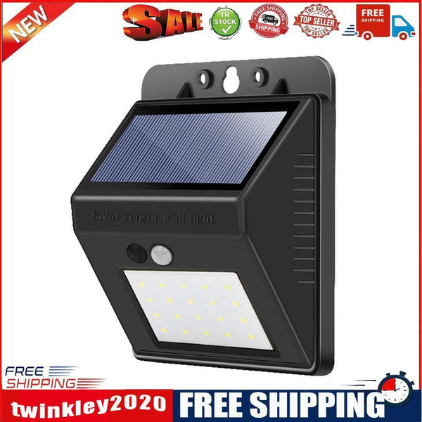 20 LED Outdoor Solar Wall Lighting Courtyard Porch Fence Light Lamp (03)