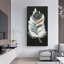 Abstract Feather Oil Paint By Numbers DIY Canvas Wall Picture Craft Home Deco