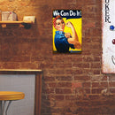 Weatherproof Retro Person Sign Iron Painting Wall Drawing Templates (3)