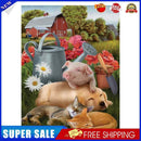 #A Farm Animals Oil Paint By Numbers Kit DIY Acrylic Painting on Canvas Frameles