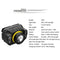 Zoom Glare Headlamp Fishing Head Lamp XPG+LED Glare Headlight USB Charging