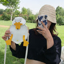 Fashion Women Duck Shape PU Leather Cartoon Patchwork Handbags Crossbody Bags