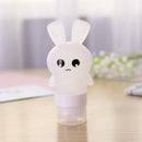 75ml Cute Rabbit Silicone Squeeze Bottle Travel Lotion Container (White)