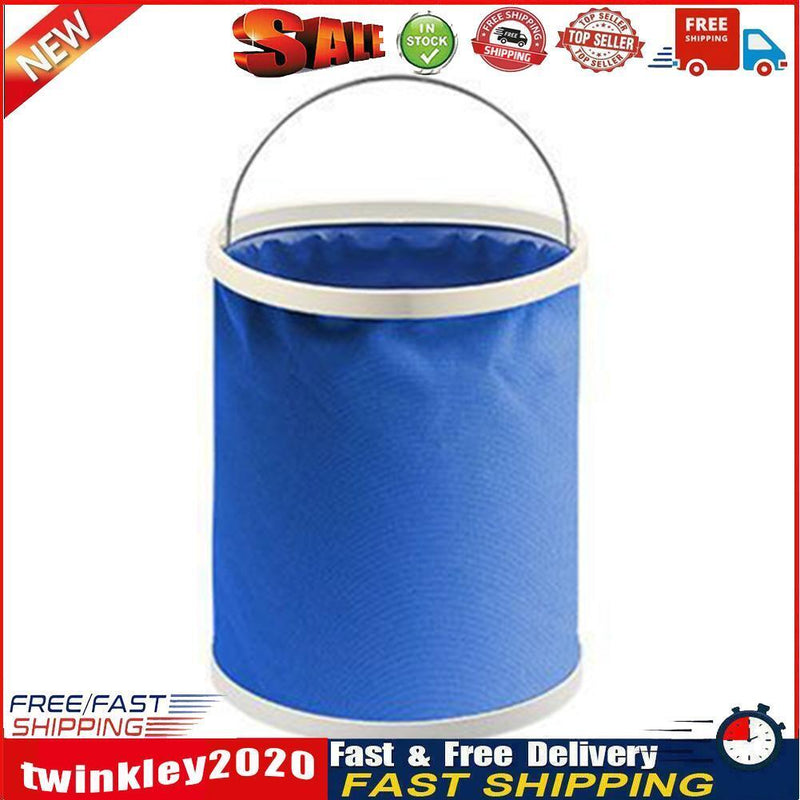 Waterproof Water Storage Car Folding Fishing Bucket Outdoor Supplies (9L) Newly