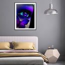 5D DIY Full Drill Round Shape Butterfly Eyes Rhinestone Diamond Drawing for Home