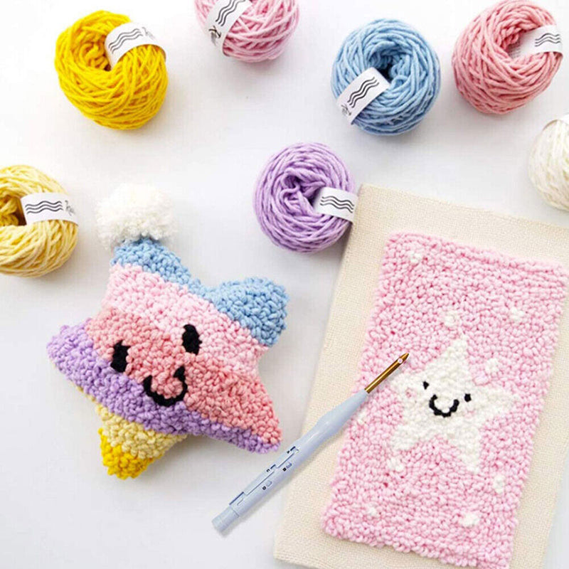 Cotton Monks Cloth Embroidery Needlework Fabric for Punch Needle Handcraft