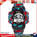 Outdoor Multifunction Waterproof Boy Sports Electronic Watches (Red) Newly