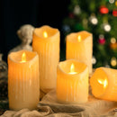 Flameless LED Tealight Flickering Wedding Home Party Candles Light (5x15cm)