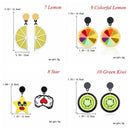 1Pair Party Jewelry Fashion Summer Cherry Ear Stud Fruit Earrings Dangle