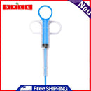 Dog Cat Piller Medicine Dispenser Pills Injection Needle Pet Feeder (Blue)