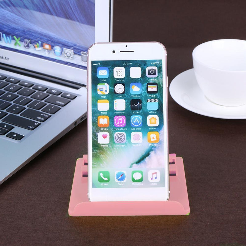 Mobile Phone Folding Charging Rack Holder for Smartphone Tablet(Pink)