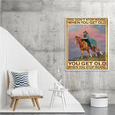 #A Retro Riding Girl Poster Oil Paint By Numbers Kit DIY Acrylic Wall Art Pict