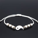 Yin Yang Charm Pendant Yin Yang Charm Wristband Couple Bracele Weaving Rope