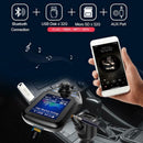 FM Transmitter Radio Bluetooth Compatible 5.0 Wireless 2Q6W USB Charger T7E I8A5