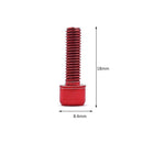 6pcs Bike Stem Bolts M5x18mm Allen Head MTB Stem Screws w/ Washer (Red) Newly