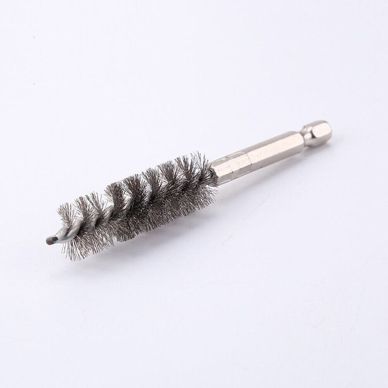 2pcs Car Steel Wire Brush Machine Paint Remover Cleaner with Drill (Steel) Newly
