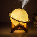 8W USB Planet Air Humidifier Moisturizer Ultrasonic Air Diffuser w/LED Lamp