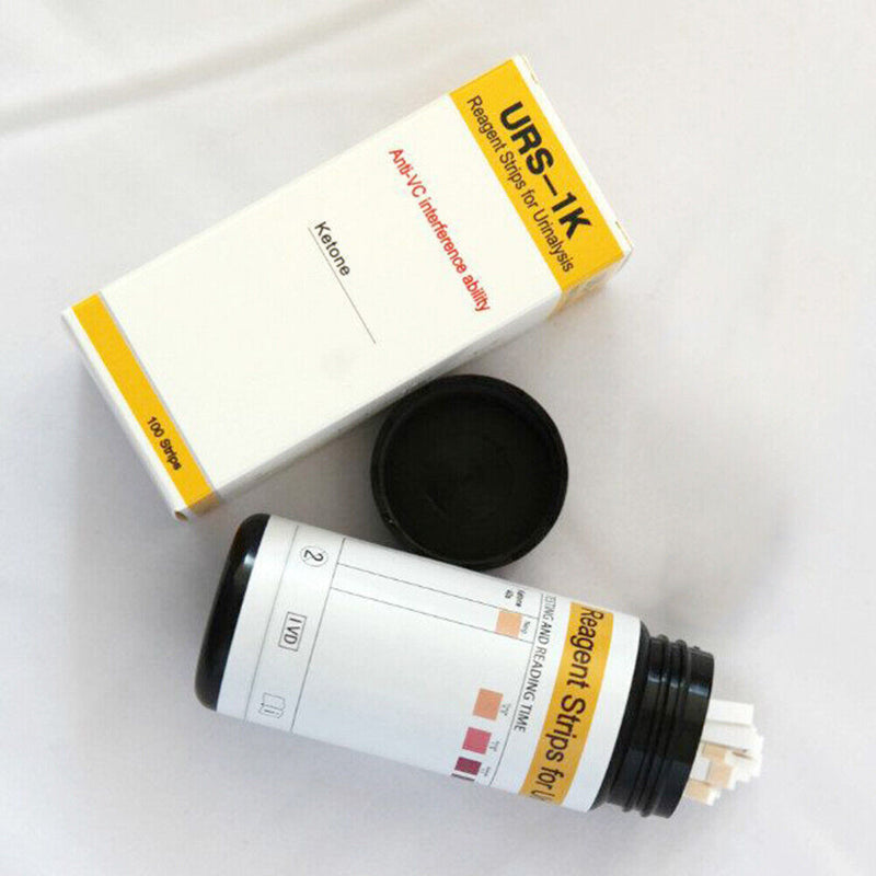 100pcs Ketone Reagent Test Strip Urinalysis Urine Healthy Diet Body Tester Strip