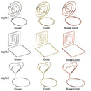 Clamp Ring Shape Table Numbers Holder Clamps Stand Place Card Photos Clips