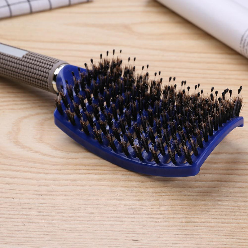 Hair Scalp Massage Comb Anti-Static Straight Curly Hair Styling Brush(Blue Newly