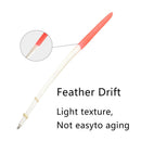 10pcs 18.5cm Feather Float Hard Tail Fishing Float with Rings for Fishing Newly