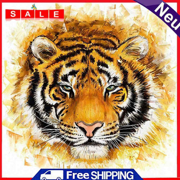 5D Diamond Painting Tiger DIY Full Round Drill Cross Stitch Embroidery Mosaic