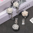 Pattern Retractable Stationery Lanyards Anti-Lost Clip Key Ring Badge Holder