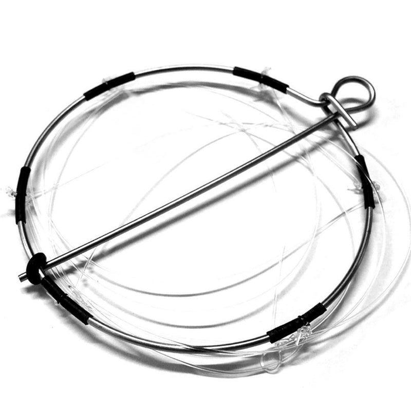 10pcs 6-Ring Portable Fishing Shrimp Crab Cast Trap Catch Crabs Tool Set  Newly