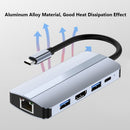 3.0 Adapter Docking Station 4K HDMI PD Charging Dual USB C Hub For Laptop PC